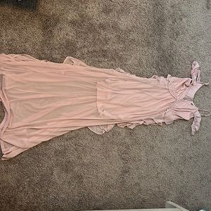 Express blush long dress- NWOT small